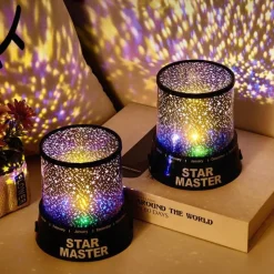 Bright Accents Beleuchtung-Sternenhimmel-Projektorlampe – rotierendes Nachtlicht für eine verträumte Atmosphäre