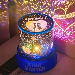 Bright Accents Beleuchtung-Sternenhimmel-Projektorlampe – rotierendes Nachtlicht für eine verträumte Atmosphäre