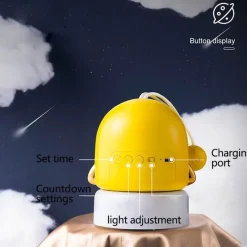 Bright Accents Beleuchtung-Sternenprojektionswecker - LED-Nachtlichtuhr