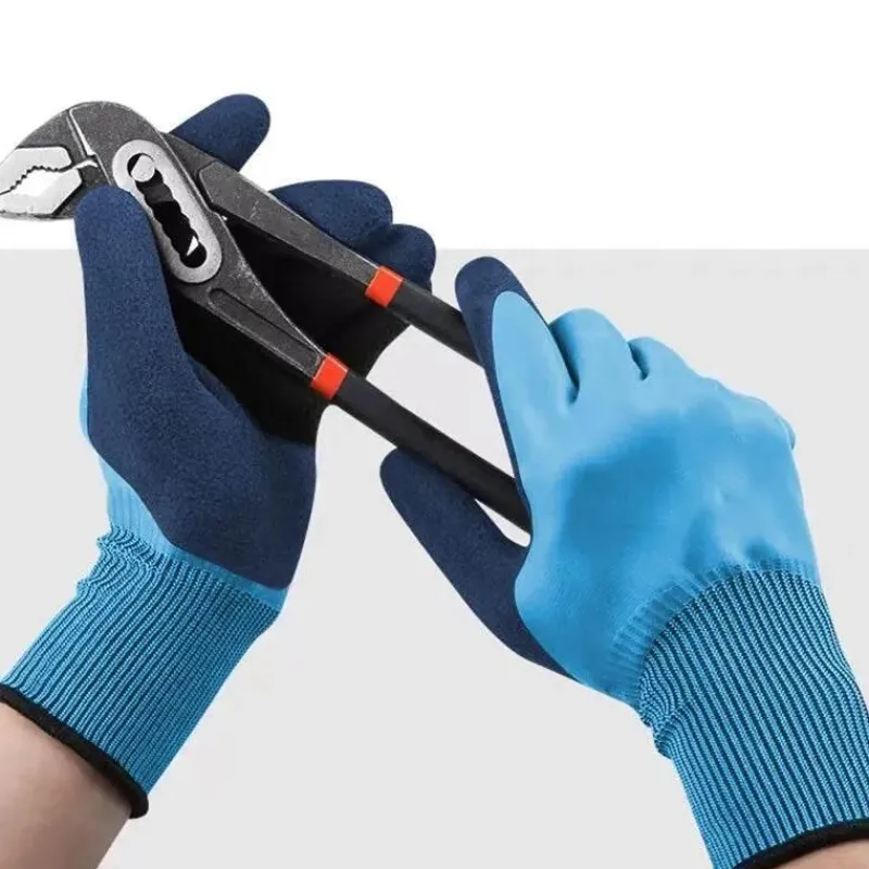 Adventure Basecamp Camping Im Freien|Outdoor & Garten-Stichfeste, wasserdichte Gartenhandschuhe – langlebige Arbeitshandschuhe für den Garten