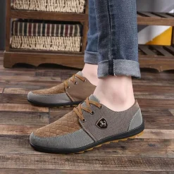 Herren Decor Herrenschuhe-Stilvolle, atmungsaktive Canvas-Schuhe – Herrenschuhe