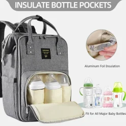 Kinder The Decor Haven Kinderwagen & Zubehör-Stilvoller Baby-Wickelrucksack – Großes Fassungsvermögen, modernes Design