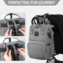 Kinder The Decor Haven Kinderwagen & Zubehör-Stilvoller Baby-Wickelrucksack – Großes Fassungsvermögen, modernes Design