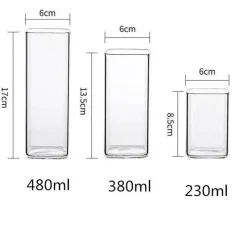 Plates u0026 More Küche & Esszimmer-Stilvoller Kaffeebecher aus Glas – Vielseitiges Trinkgefäß für Tee und Milch