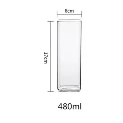 Plates u0026 More Küche & Esszimmer-Stilvoller Kaffeebecher aus Glas – Vielseitiges Trinkgefäß für Tee und Milch