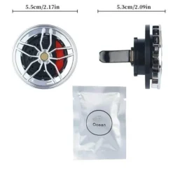 Wild u0026 Free Gear Autozubehör|Automobilindustrie-Stilvolles Rad-Lüftungsgitter, drehbar, Aromatherapie, Auto-Lufterfrischer