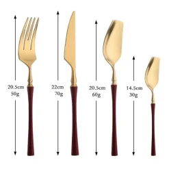 Cutlery Craft Küche & Esszimmer-Stohrer Edelstahl-Besteckset – Edles Essbesteck