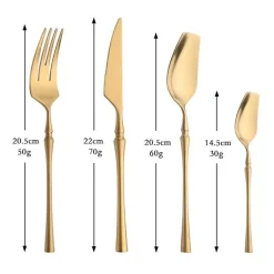 Cutlery Craft Küche & Esszimmer-Stohrer Edelstahl-Besteckset – Edles Essbesteck