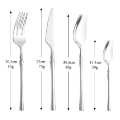 Cutlery Craft Küche & Esszimmer-Stohrer Edelstahl-Besteckset – Edles Essbesteck