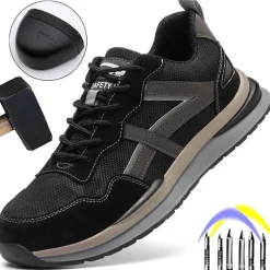 Wilderness Haven Outdoor-Artikel|Camping Im Freien-Strapazierfähige, atmungsaktive Sicherheitsschuhe – Arbeitsschuhe für alle Jahreszeiten