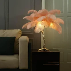 Comfort u0026 Style Beleuchtung-Straußenfeder-Stehlampe - Nordische Luxusbeleuchtung