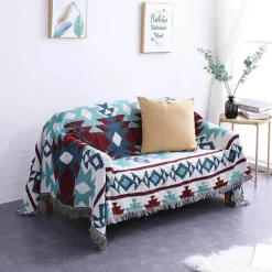 Snug u0026 Soft Bettzeug-Strickdecke mit Blumen und Vögeln – Moderne Winterdecke