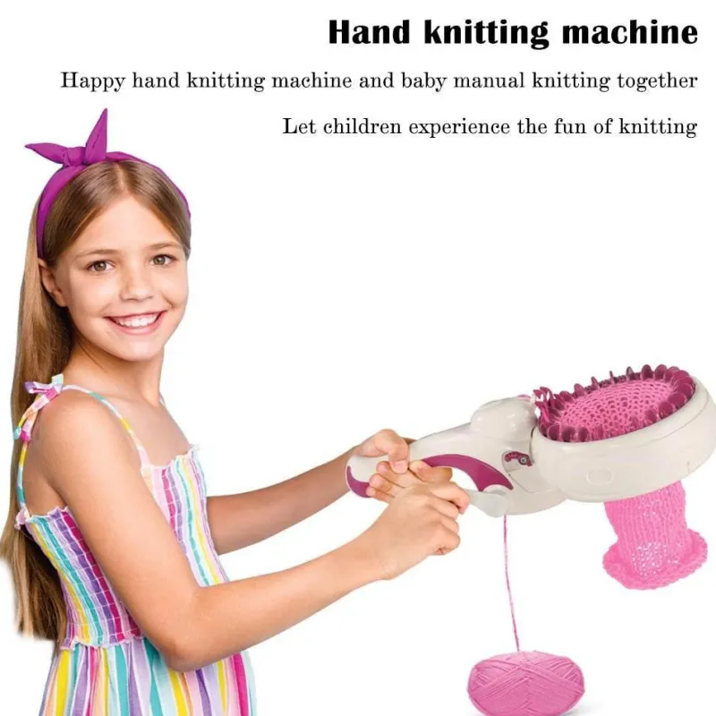 The Decor Haven Babyspielzeug-Strickmaschinenspielzeug – pädagogisches Bastelwerkzeug für Kinder
