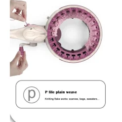 The Decor Haven Babyspielzeug-Strickmaschinenspielzeug – pädagogisches Bastelwerkzeug für Kinder