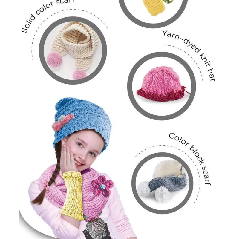 The Decor Haven Babyspielzeug-Strickmaschinenspielzeug – pädagogisches Bastelwerkzeug für Kinder