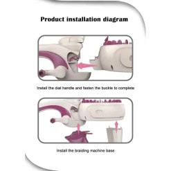 The Decor Haven Babyspielzeug-Strickmaschinenspielzeug – pädagogisches Bastelwerkzeug für Kinder