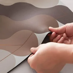 Soft Steps Badezimmer-Striped Diatom Bath Mat - Absorbent Non-Slip Bathroom Rug