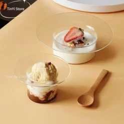 Plates u0026 More Küche & Esszimmer-Strohhut-Glasschale – Süße Dessert- und Obst-Servierschale