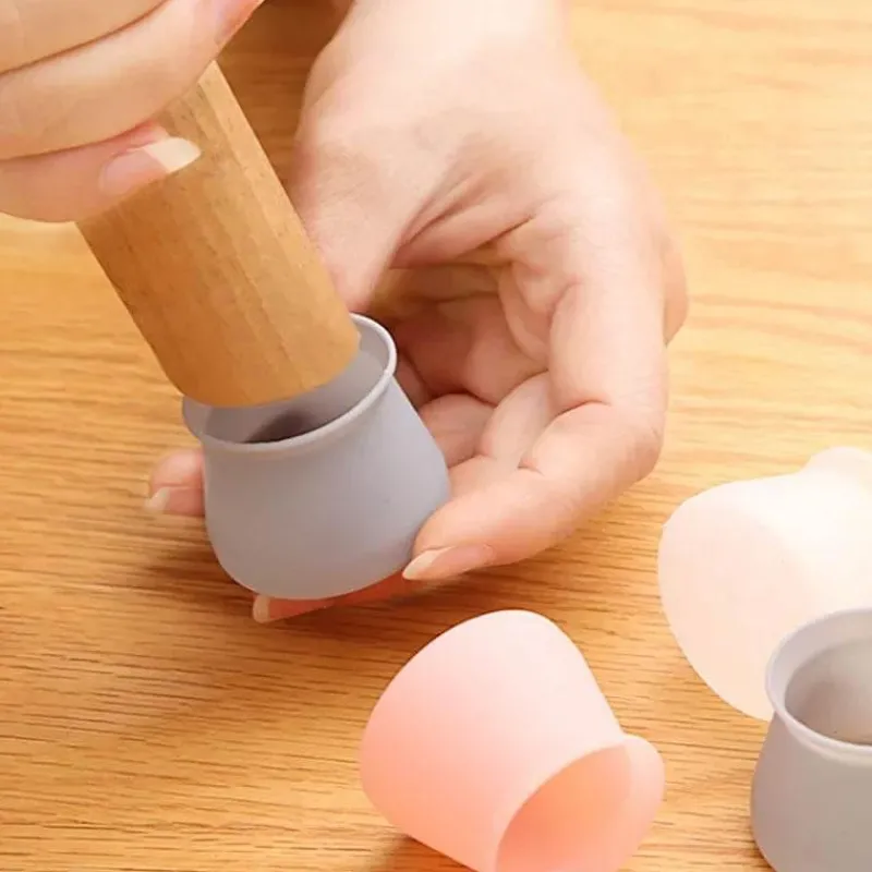 Tom Küche & Esszimmer-Stuhlbeinkappen aus Silikon – Möbelbodenschutz