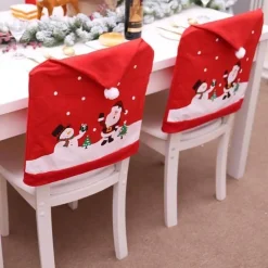 Comfort u0026 Style Wohndeko-Stuhlhusse mit Weihnachtsmannmotiv – Weihnachtsdekorationskappe