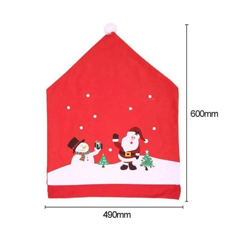 Comfort u0026 Style Wohndeko-Stuhlhusse mit Weihnachtsmannmotiv – Weihnachtsdekorationskappe