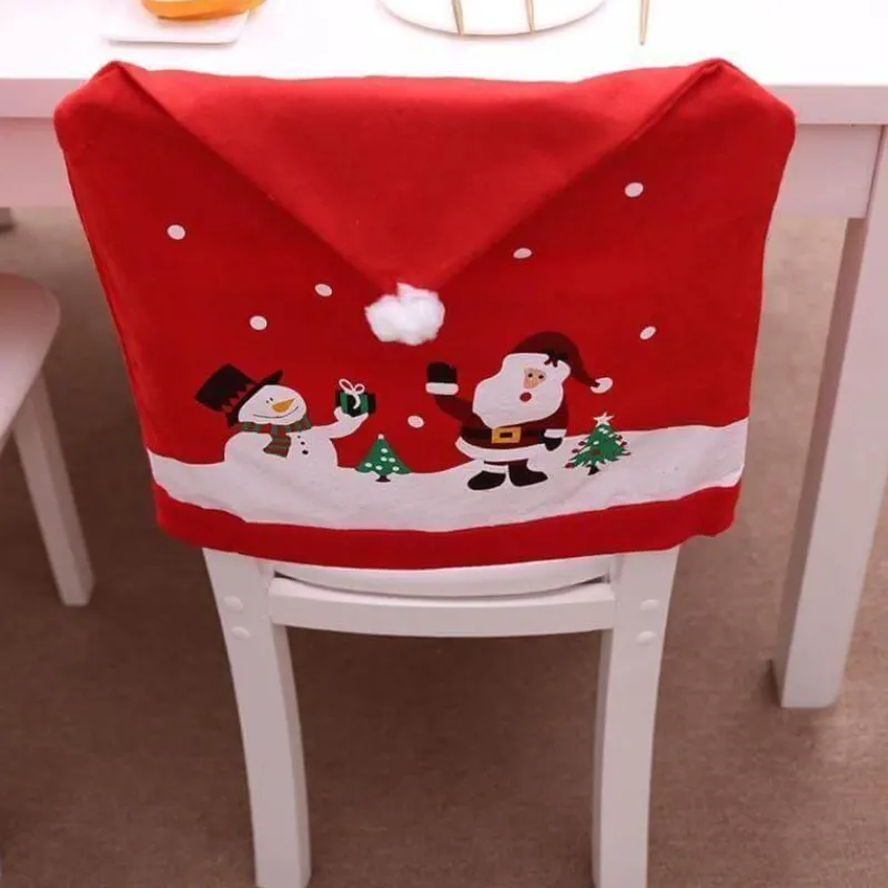 Comfort u0026 Style Wohndeko-Stuhlhusse mit Weihnachtsmannmotiv – Weihnachtsdekorationskappe