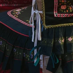 Pillow Haven Bettzeug-Stuhllehnenbezug im Retro-Stil mit Kaninchenmotiv – Stilvolles Esszimmerdekor