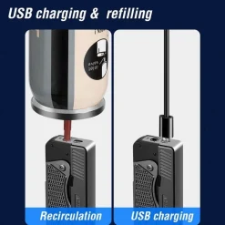 The Outdoor Vault Heimwerkzeuge|Outdoor & Garten-Sturmfeuerzeug in Pistolenform – Flammenwerkzeug für draußen