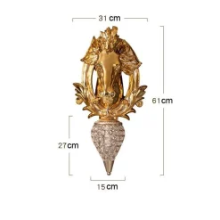 Glow Haven Beleuchtung-Sultan Horse Wandlampe - Elegantes Reiterdekor