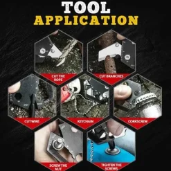 Roam Ready Outdoor-Gadgets|Heimwerkzeuge-Survival Hexagon Tool – Multifunktionale EDC-Outdoor-Ausrüstung