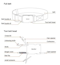 Gear Up u0026 Go Outdoor-Gadgets|Outdoor-Artikel-Survival-Camping-Gürtel – Multifunktionale Outdoor-Ausrüstung
