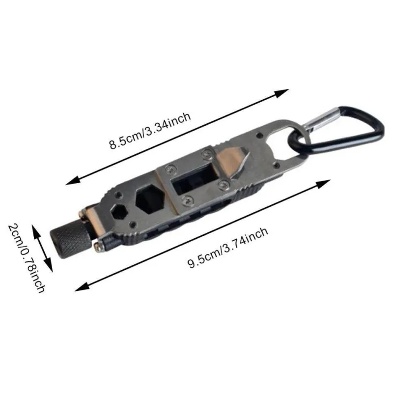 Roam Ready Camping-Werkzeuge|Outdoor-Artikel-Survival-Schlüsselanhänger-Tool – Kompaktes multifunktionales Camping-Zubehör