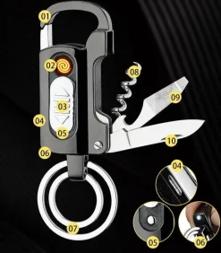 Roam Ready Camping-Werkzeuge|Outdoor-Artikel-Survival-Schlüsselanhänger-Tool – Unverzichtbares Outdoor-Gadget