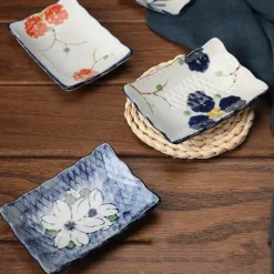 Elegance at the Table Küche & Esszimmer-Sushi-Teller aus Keramik – Desserttablett in Unterglasurfarbe