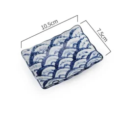 Elegance at the Table Küche & Esszimmer-Sushi-Teller aus Keramik – Desserttablett in Unterglasurfarbe