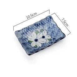 Elegance at the Table Küche & Esszimmer-Sushi-Teller aus Keramik – Desserttablett in Unterglasurfarbe