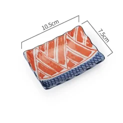 Elegance at the Table Küche & Esszimmer-Sushi-Teller aus Keramik – Desserttablett in Unterglasurfarbe