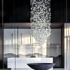 Decor Beleuchtung-Sylvain Stone Kronleuchter – Elegante Kristallleuchte