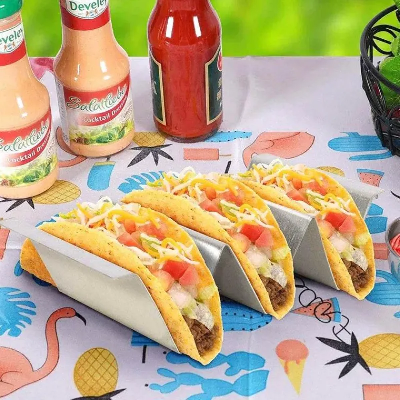 Tom Küche & Esszimmer-Taco-Halter aus Edelstahl – langlebiger Küchen-Essensständer