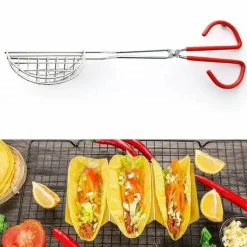 Tom Küche & Esszimmer-Taco-Shell-Maker-Presse aus Edelstahl – Für authentische hausgemachte Tacos