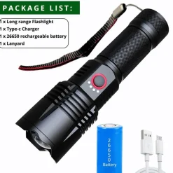 The Outdoor Vault Camping-Werkzeuge|Outdoor-Artikel-Taktische LED-Taschenlampe – Ultrahelles Ranger-Licht