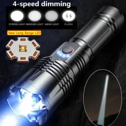 The Outdoor Vault Camping-Werkzeuge|Outdoor-Artikel-Taktische LED-Taschenlampe – Ultrahelles Ranger-Licht