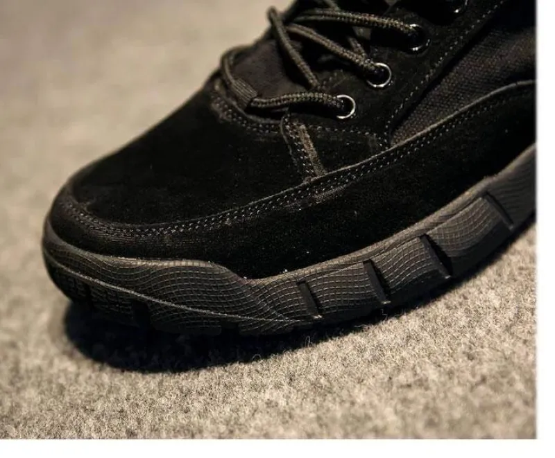 Herren Decor Herrenschuhe-Taktische Wanderstiefel - Campingschuhe aus Rindsleder