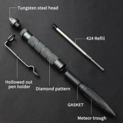 The Outdoor Vault Camping Im Freien|Outdoor-Gadgets-Taktischer Survival-Stift - Meteor Defense Tool Notfallausrüstung