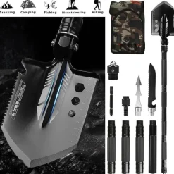 The Outdoor Vault Camping-Werkzeuge|Camping Im Freien-Taktisches Multifunktions-Schaufel-Set – All-Terrain-Überlebensausrüstung