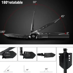 The Outdoor Vault Camping-Werkzeuge|Camping Im Freien-Taktisches Multifunktions-Schaufel-Set – All-Terrain-Überlebensausrüstung