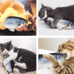 TailTrend Haustierzubehör|Haustierspielzeug-Tanzendes Fisch-Katzenspielzeug – Interaktives Spielvergnügen für Haustiere