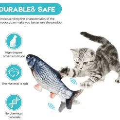 TailTrend Haustierzubehör|Haustierspielzeug-Tanzendes Fisch-Katzenspielzeug – Interaktives Spielvergnügen für Haustiere