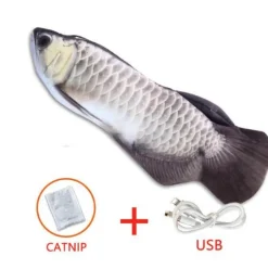 TailTrend Haustierzubehör|Haustierspielzeug-Tanzendes Fisch-Katzenspielzeug – Interaktives Spielvergnügen für Haustiere