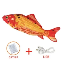 TailTrend Haustierzubehör|Haustierspielzeug-Tanzendes Fisch-Katzenspielzeug – Interaktives Spielvergnügen für Haustiere
